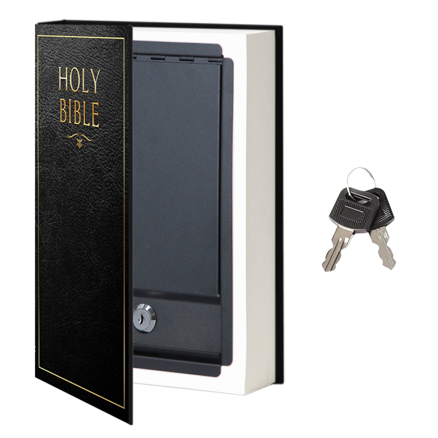 Portable Diversion Book Safe with Secret Compartment (Holy Bible)