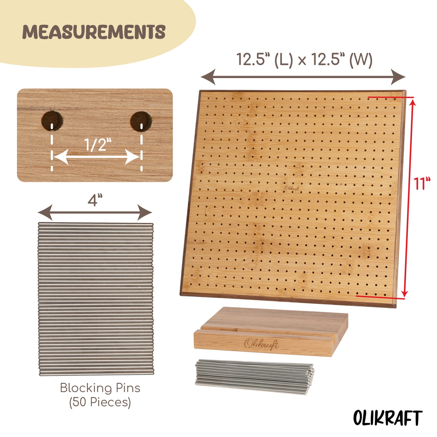 Olikraft Handcraft Wooden Blocking Board