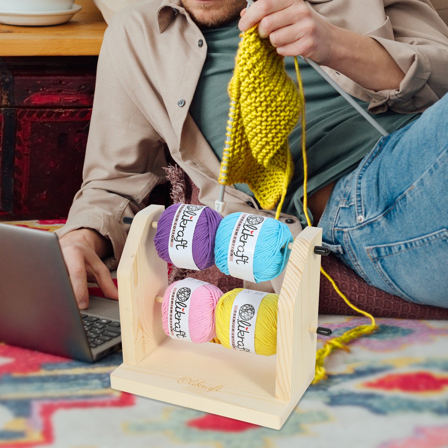 Olikraft Double Revolving Yarn Holder