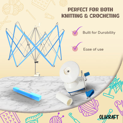 Olikraft Yarn Winder (and Yarn Swift)