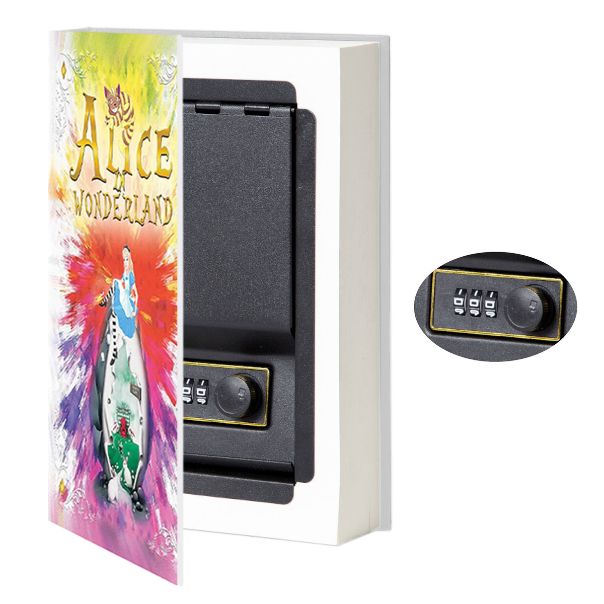 Portable Diversion Book Safe with Secret Compartment (Alice in Wonderland)