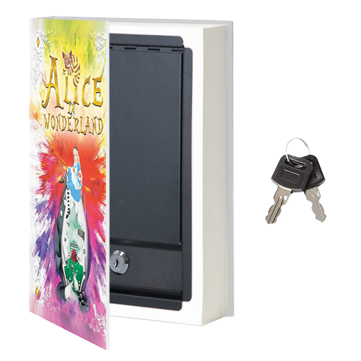 Portable Diversion Book Safe with Secret Compartment (Alice in Wonderland)