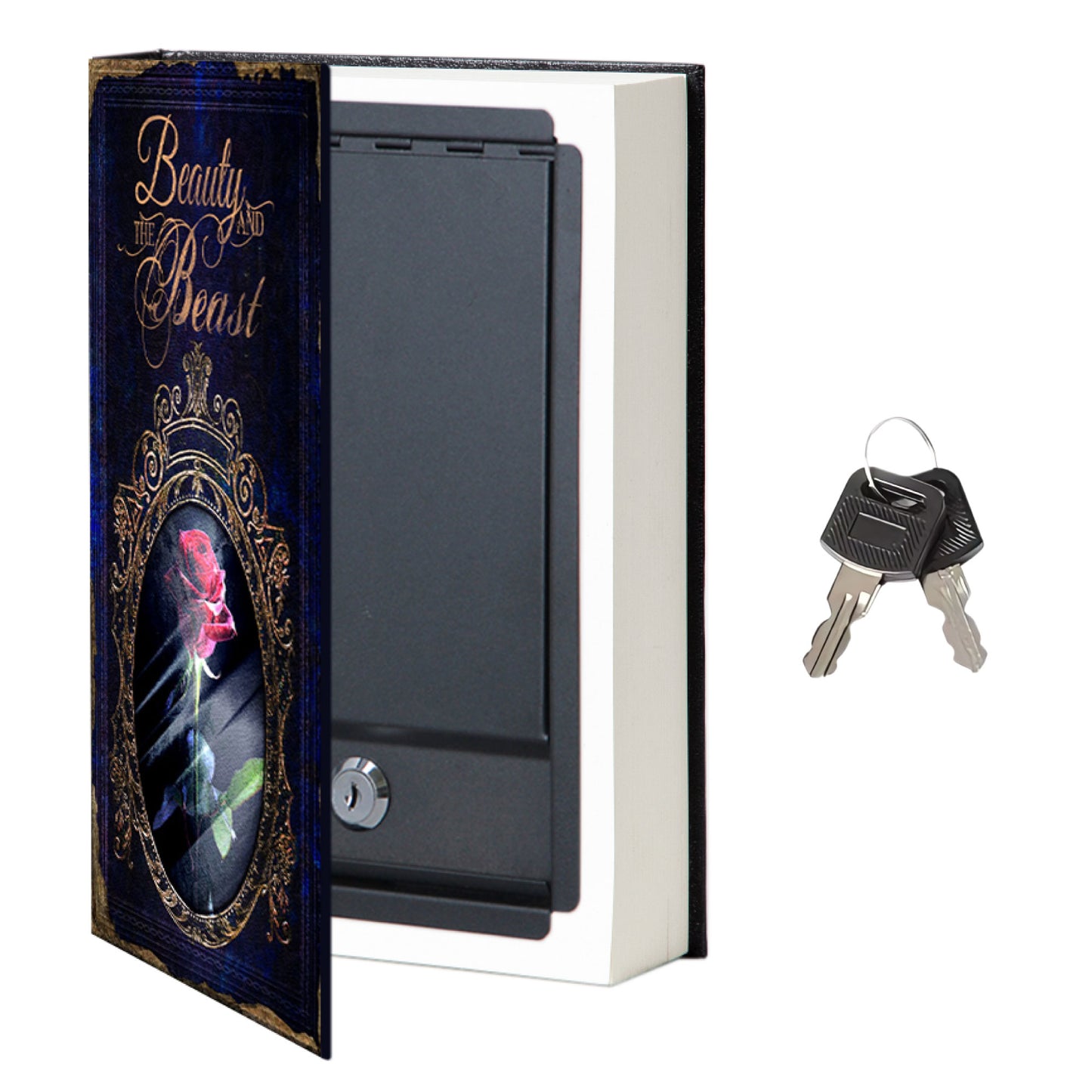 Portable Diversion Book Safe with Secret Compartment (Beauty And The Beast)