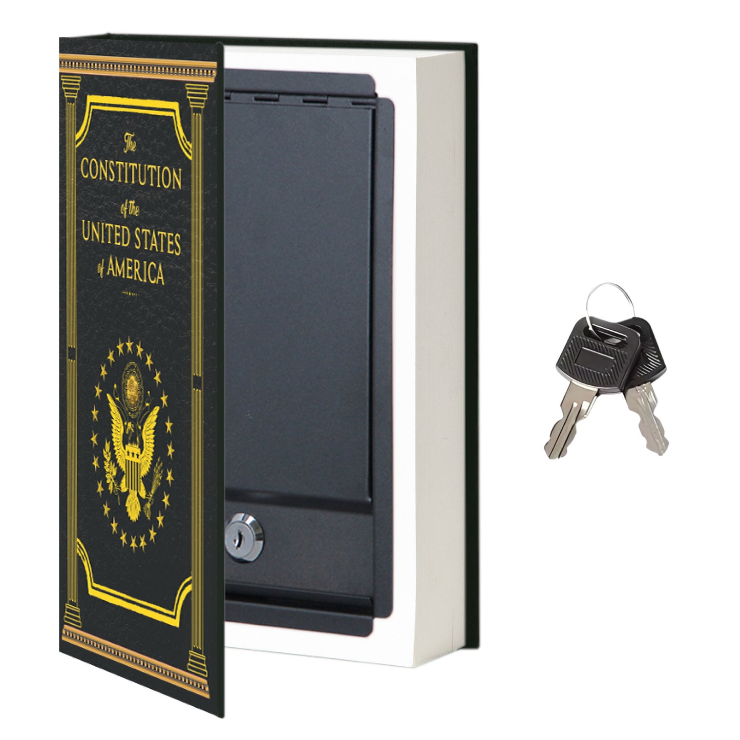 Portable Diversion Book Safe with Secret Compartment (Constitution)