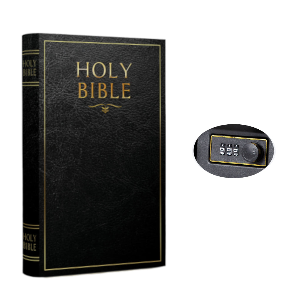 Portable Diversion Book Safe with Secret Compartment (Holy Bible)