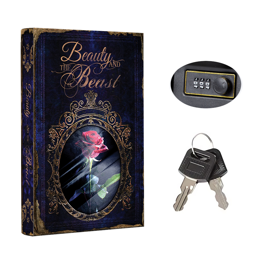 Portable Diversion Book Safe with Secret Compartment (Beauty And The Beast)