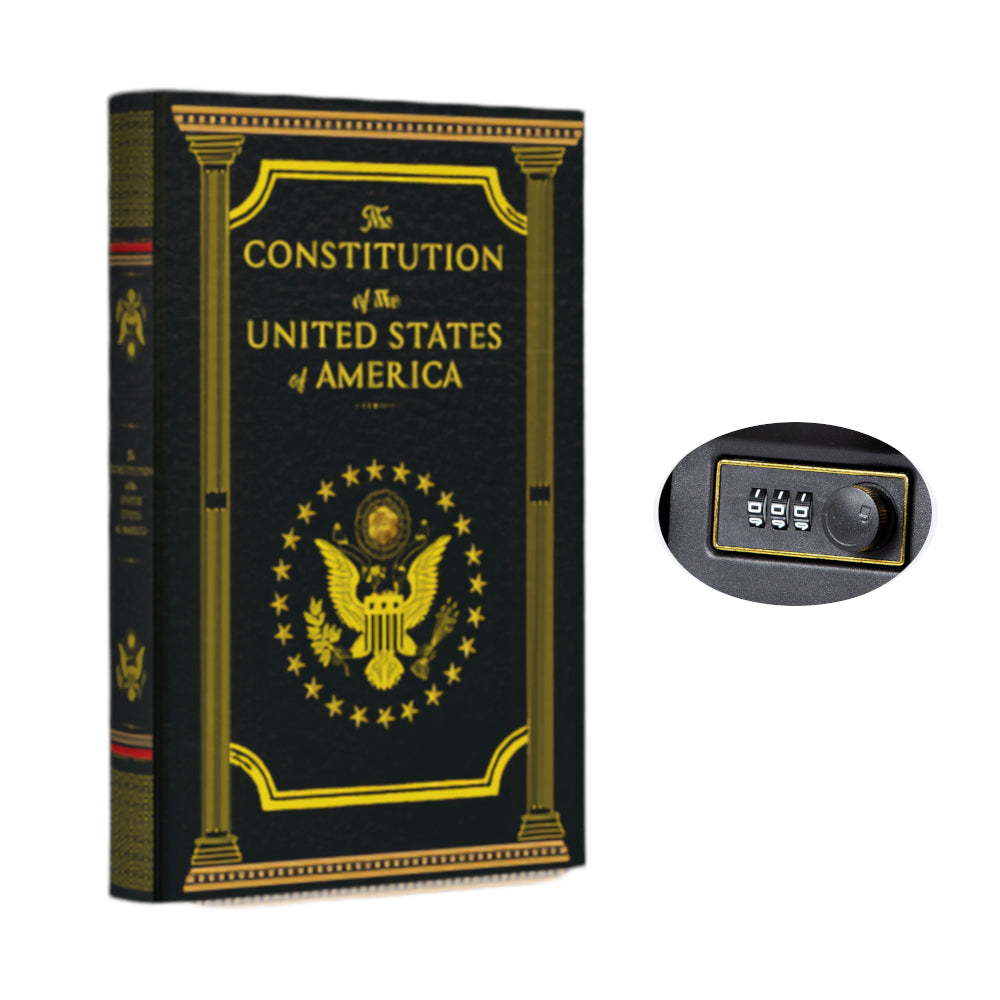 Portable Diversion Book Safe with Secret Compartment (Constitution)