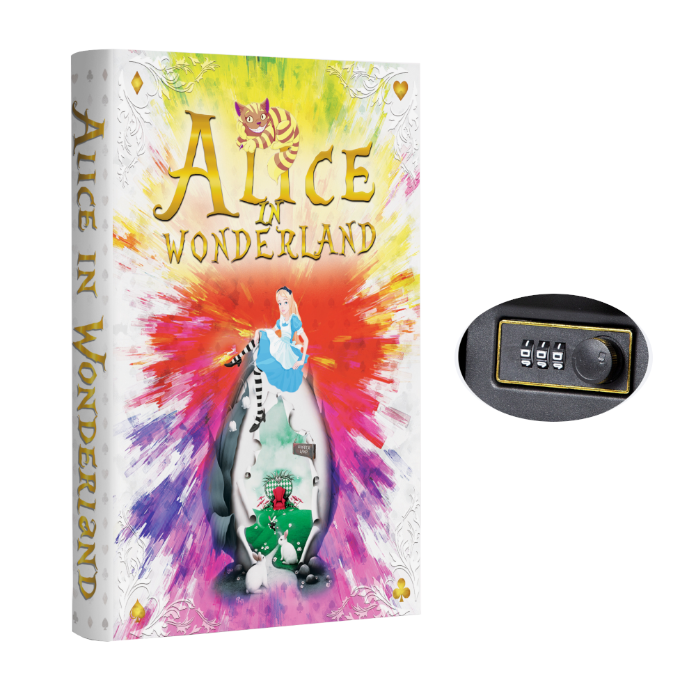 Portable Diversion Book Safe with Secret Compartment (Alice in Wonderland)