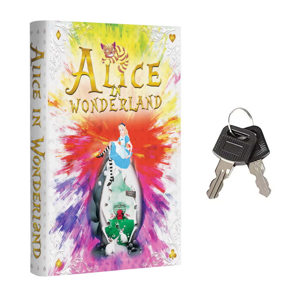 Portable Diversion Book Safe with Secret Compartment (Alice in Wonderland)