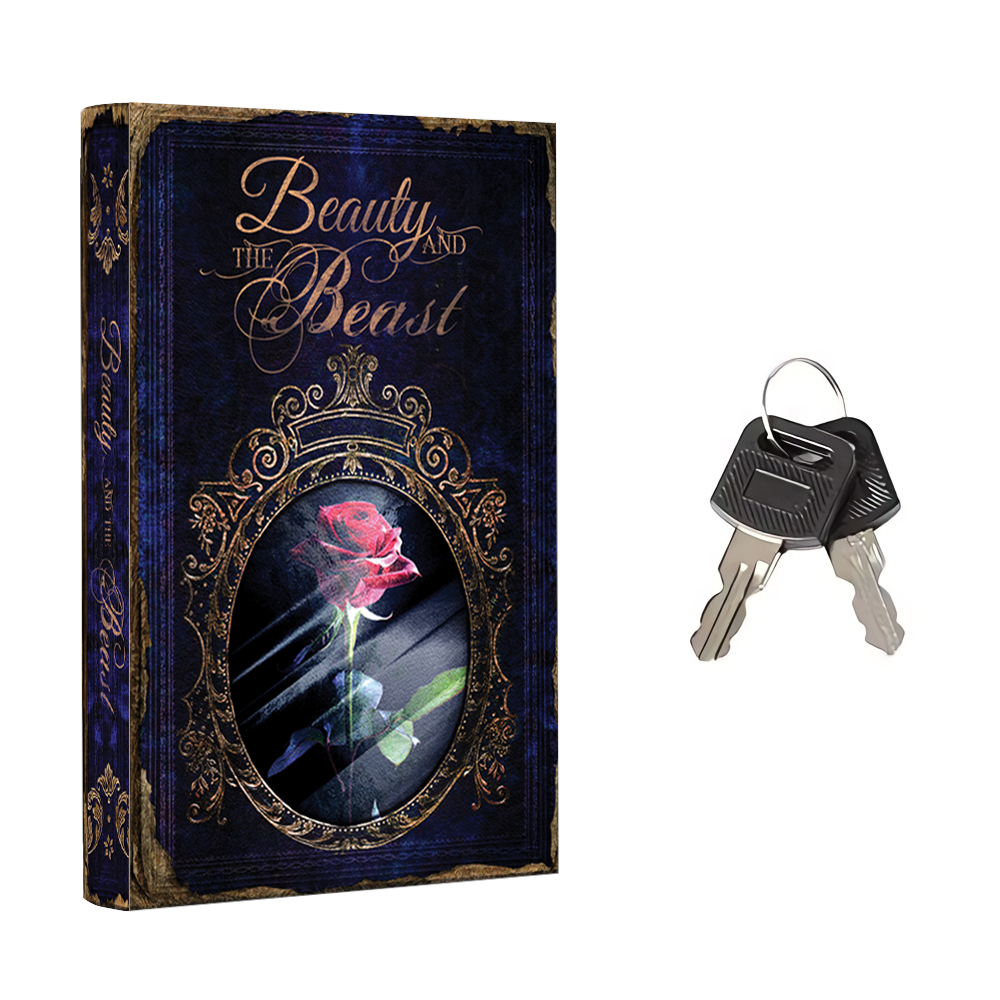Portable Diversion Book Safe with Secret Compartment (Beauty And The Beast)