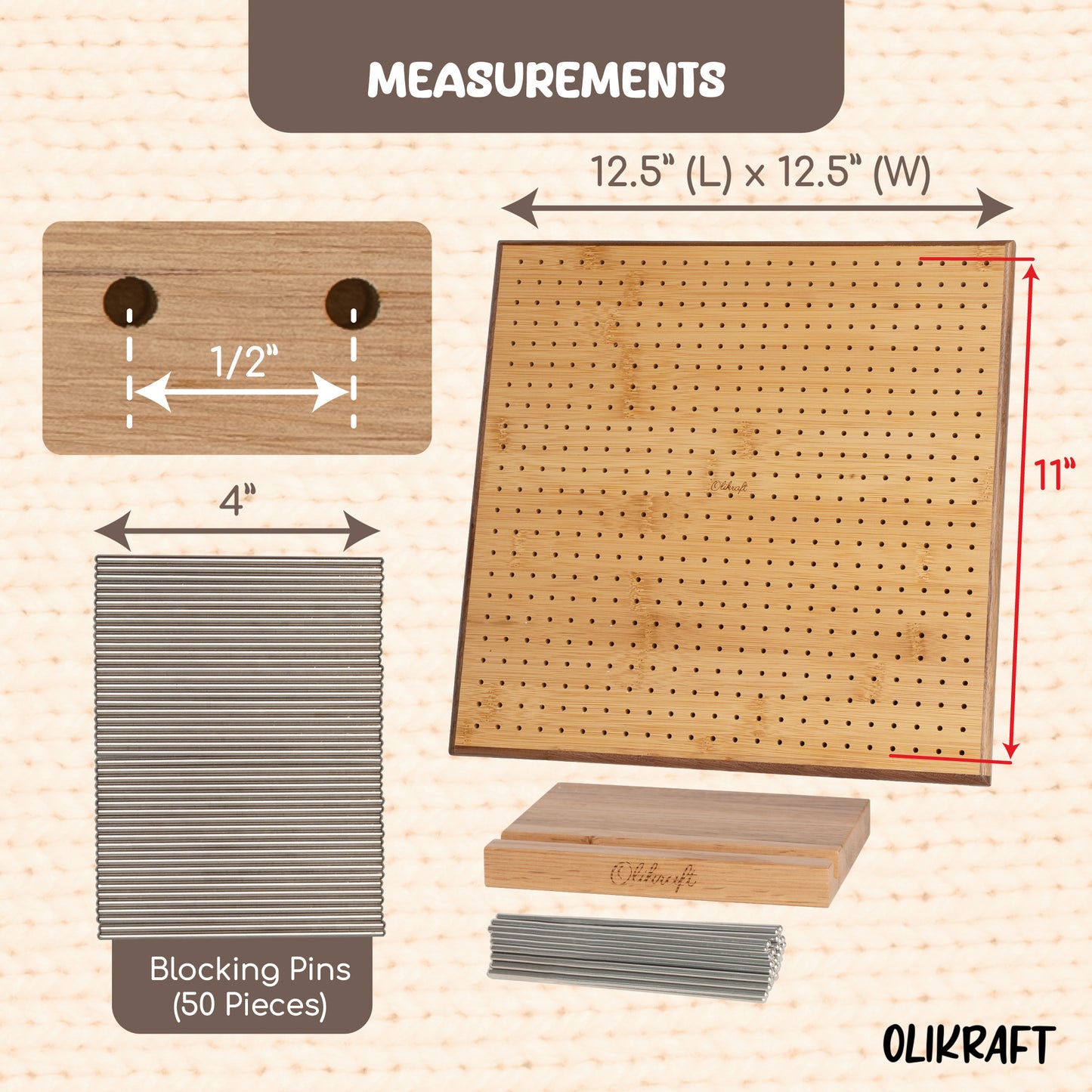 Olikraft Handcraft Wooden Blocking Board