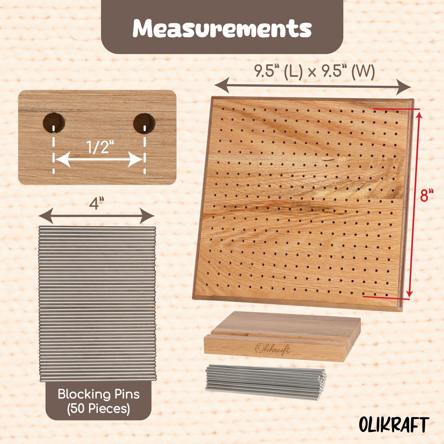 Olikraft Handcraft Wooden Blocking Board