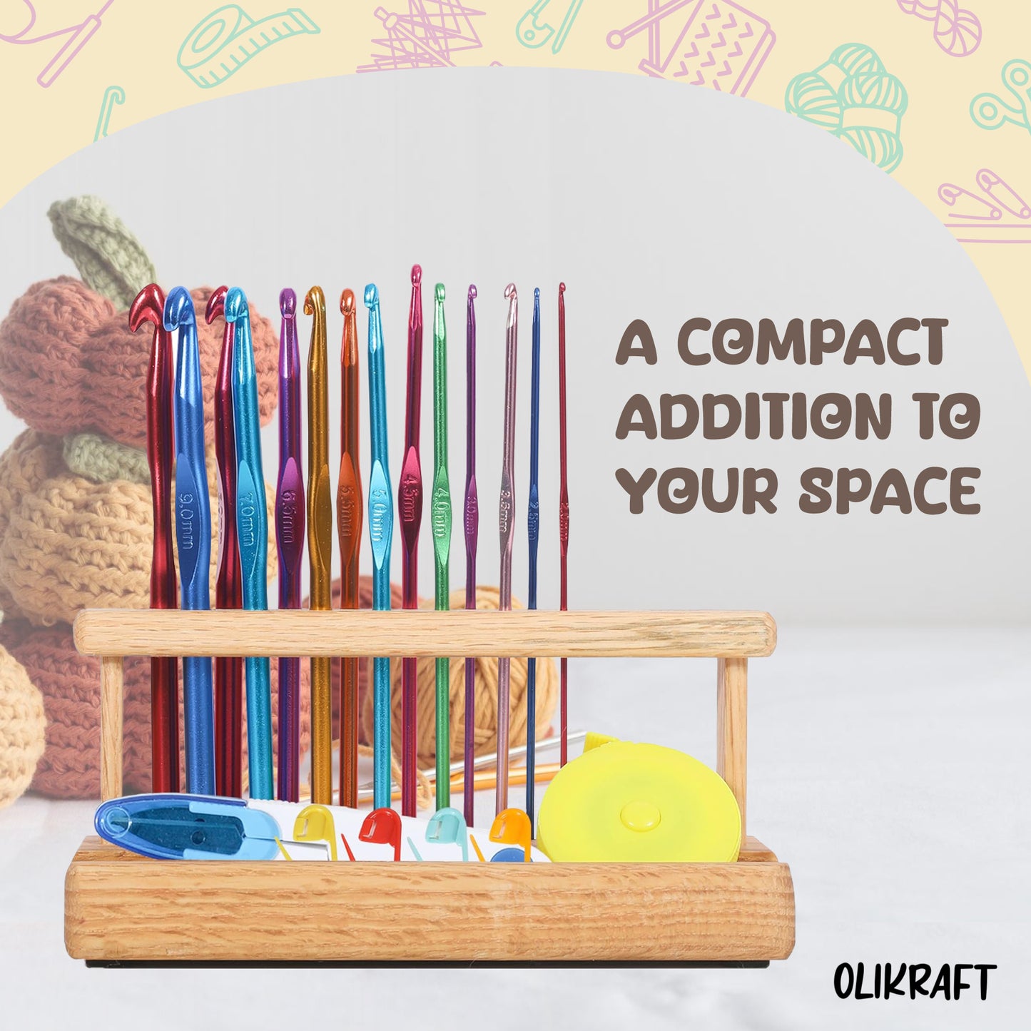 Olikraft Crochet Hook Organizer Set