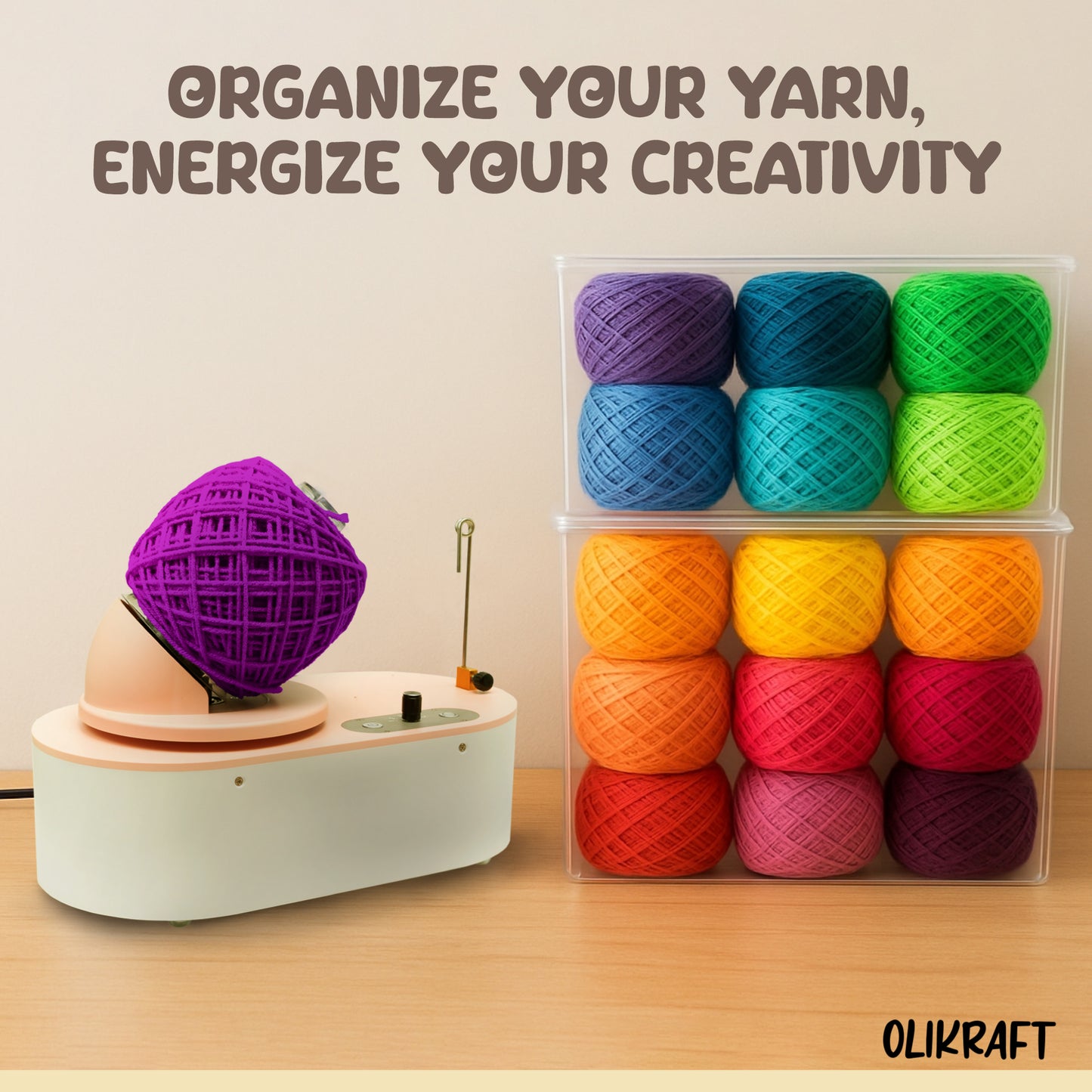 Olikraft Tabletop Electric Yarn Winder