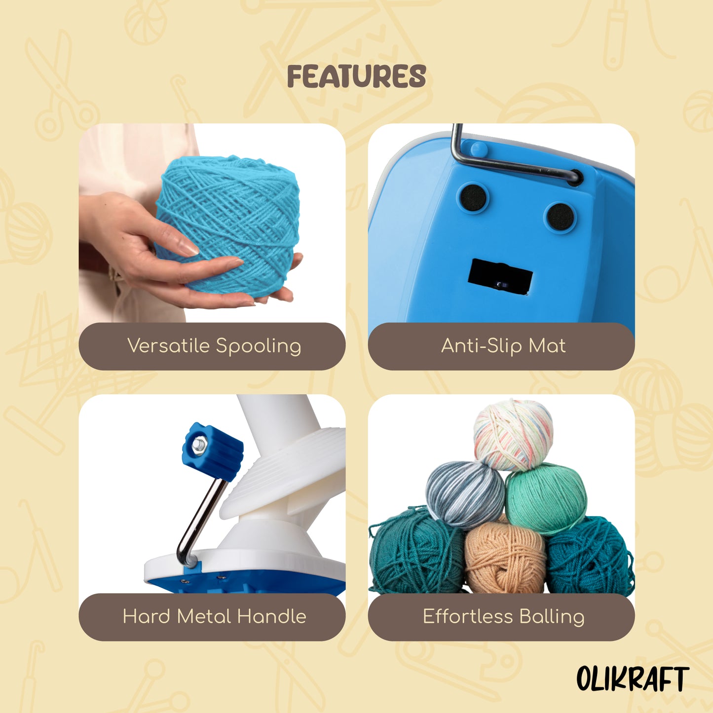 Olikraft Manual Yarn Winder