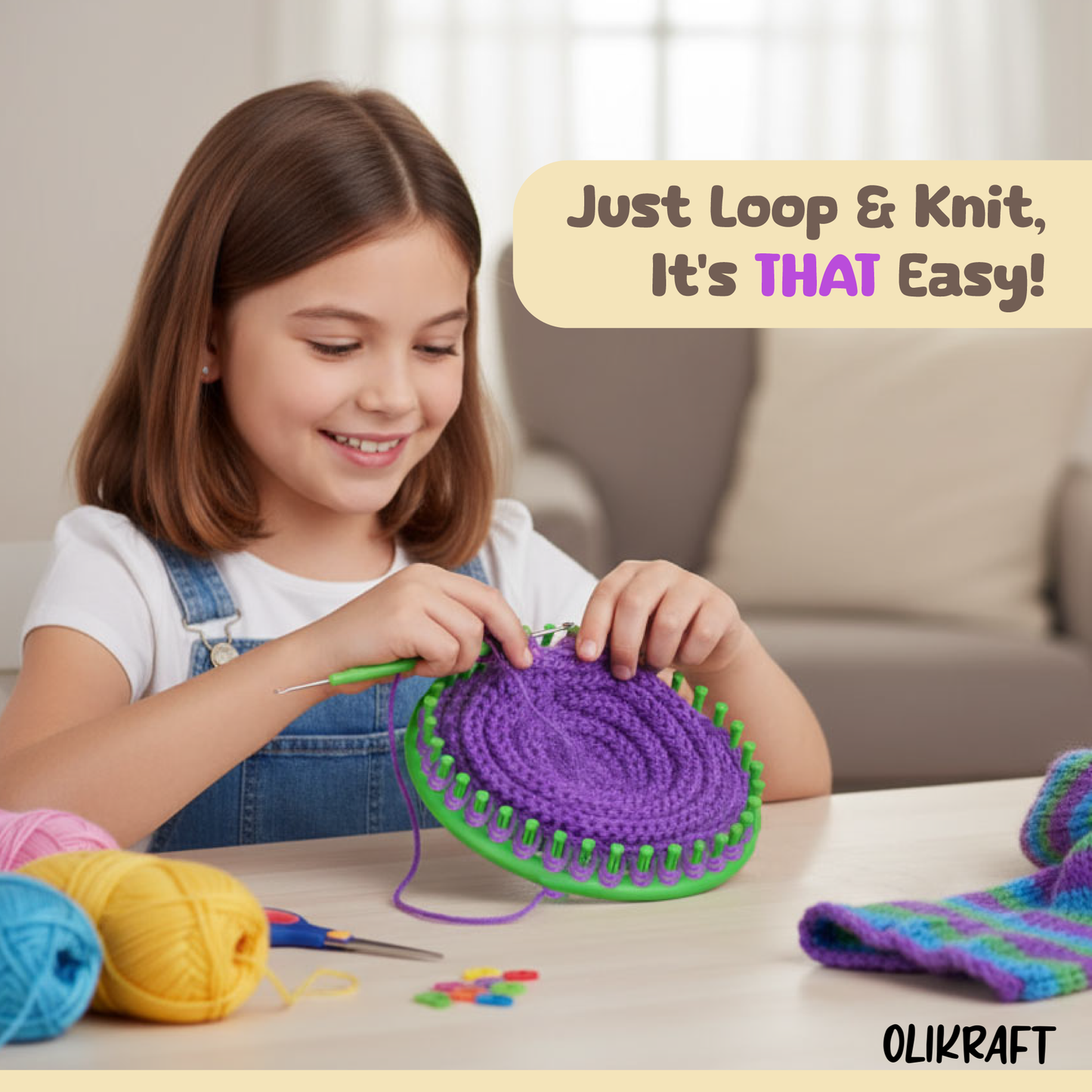 Olikraft Knitting Loom Tool Kit
