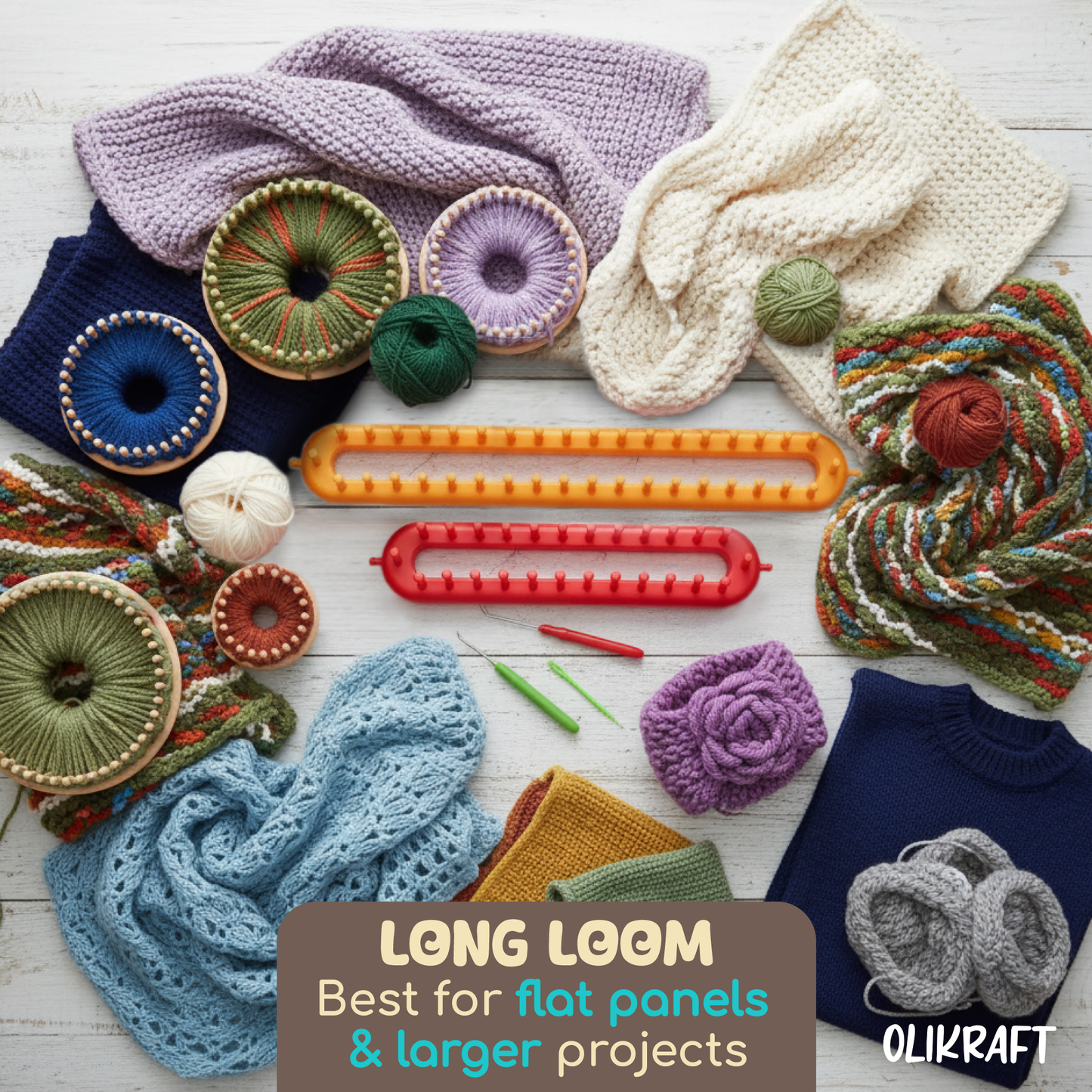 Olikraft Knitting Loom Tool Kit