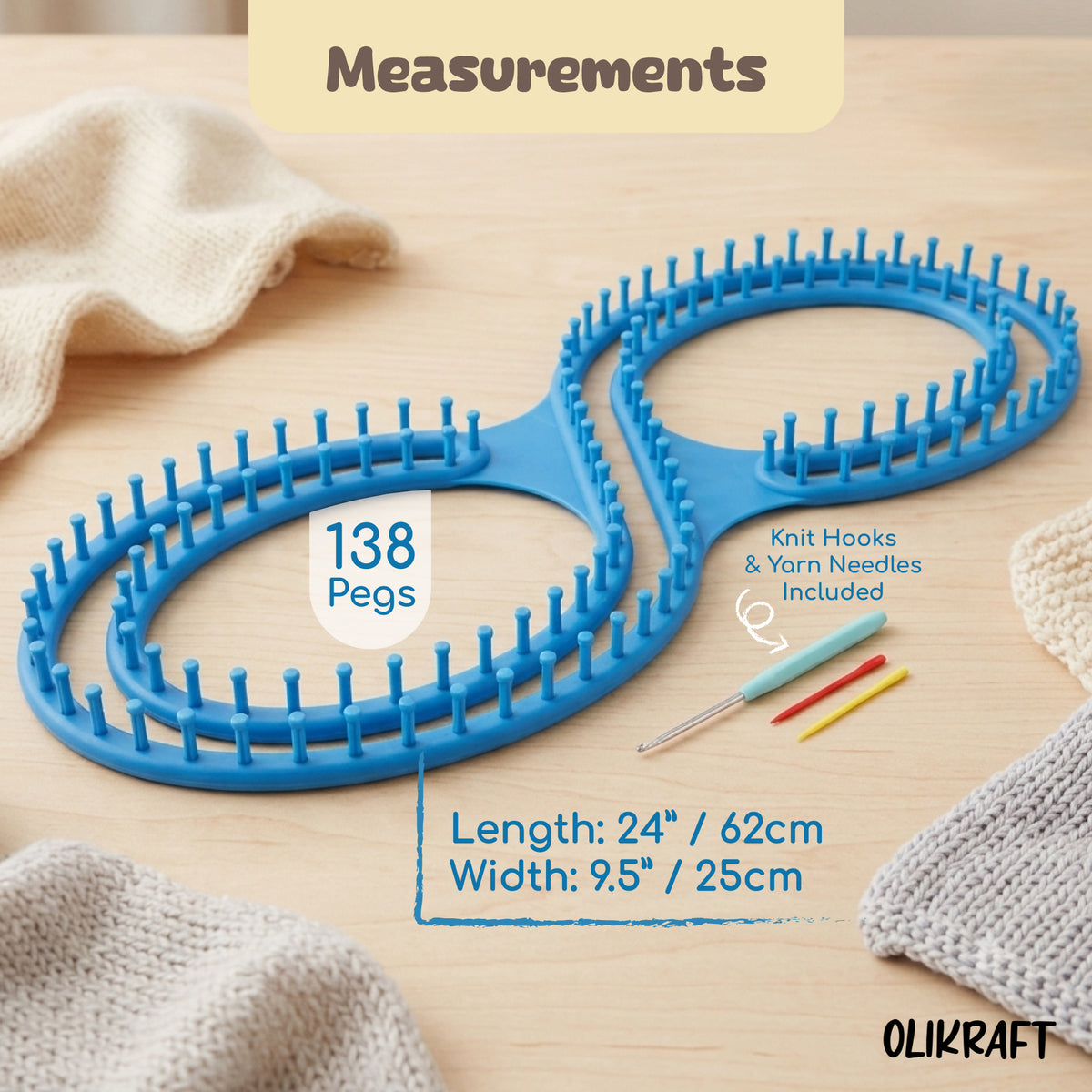 Olikraft Afghan Serenity Loom