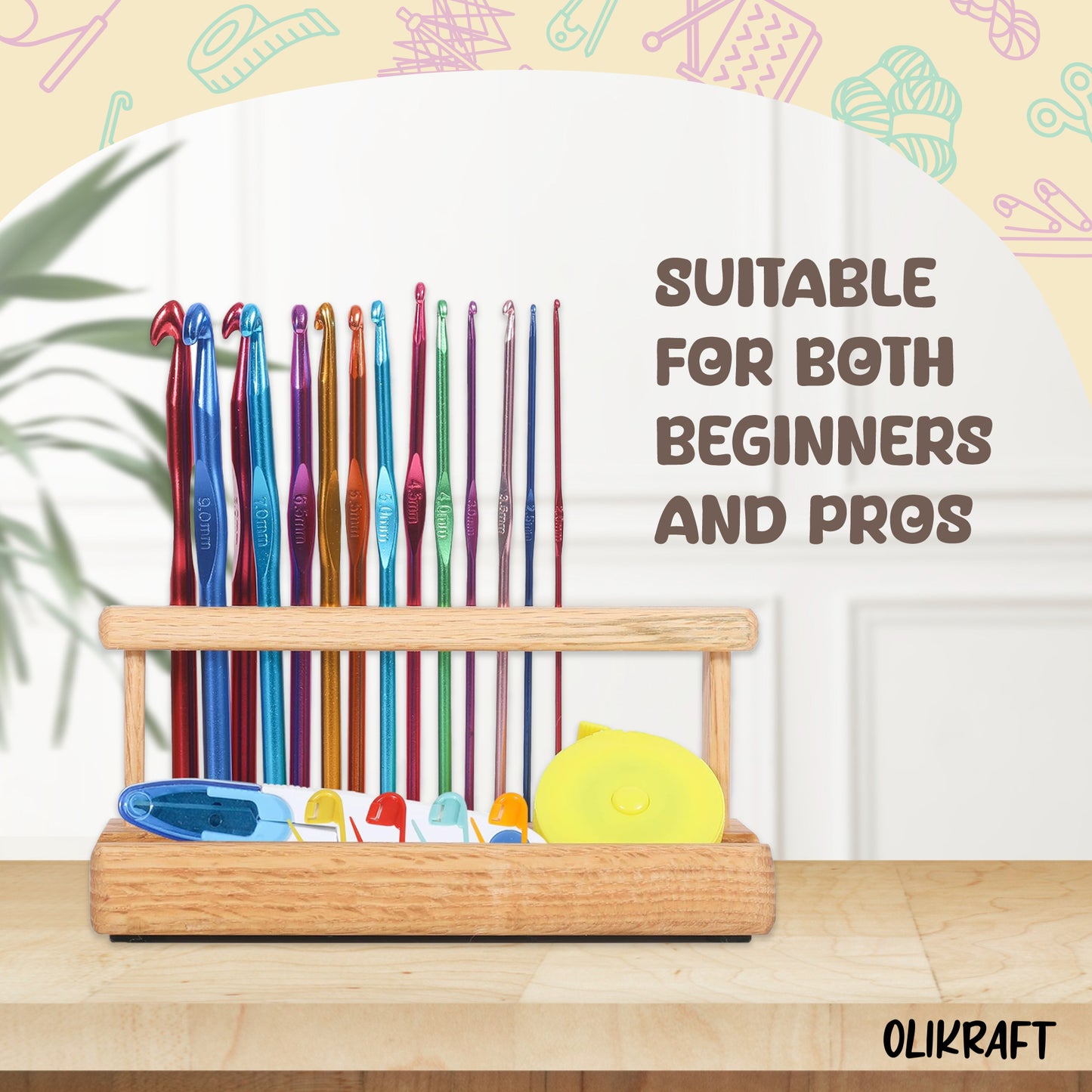 Olikraft Crochet Hook Organizer Set