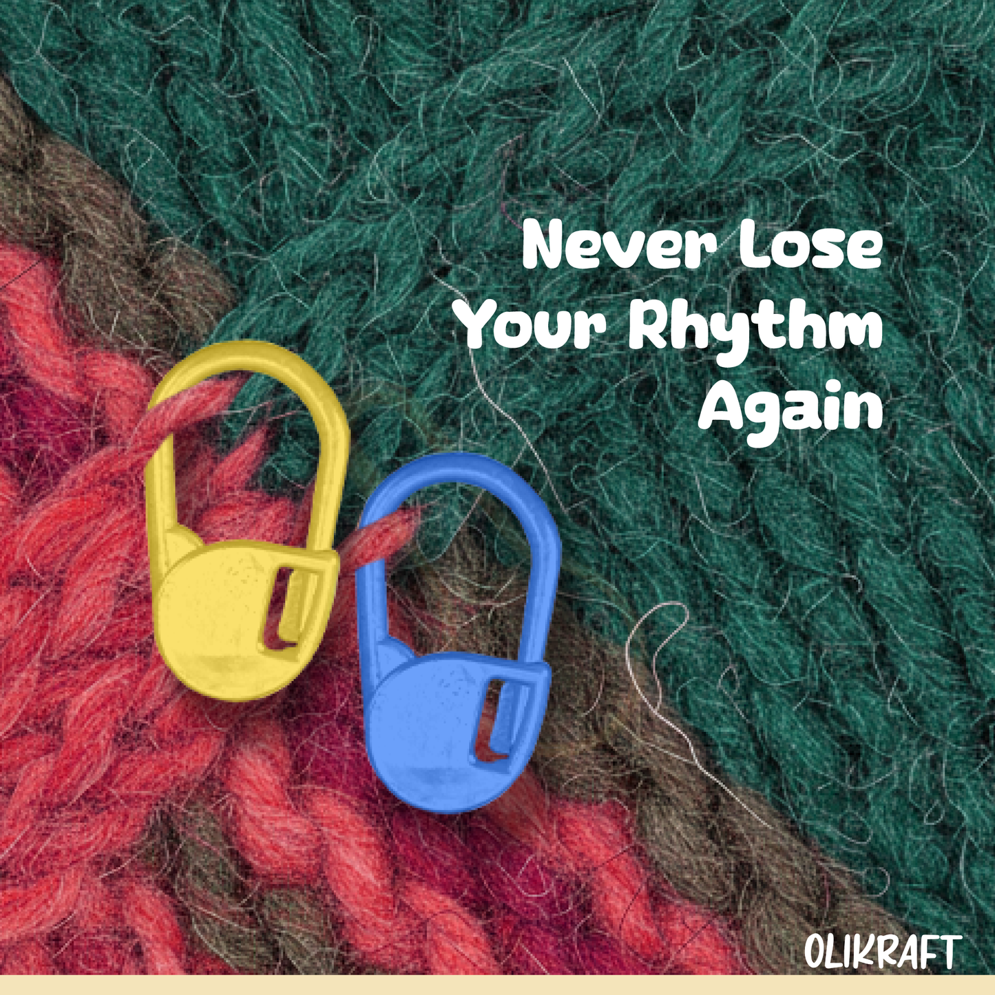 Olikraft Stitch Markers - 300 pcs Set