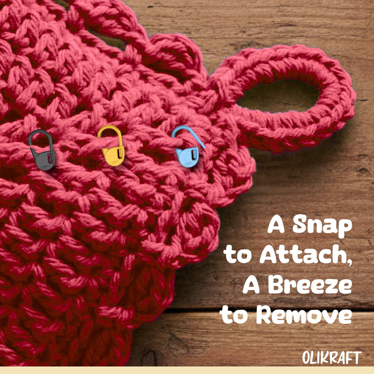 Olikraft Stitch Markers - 300 pcs Set