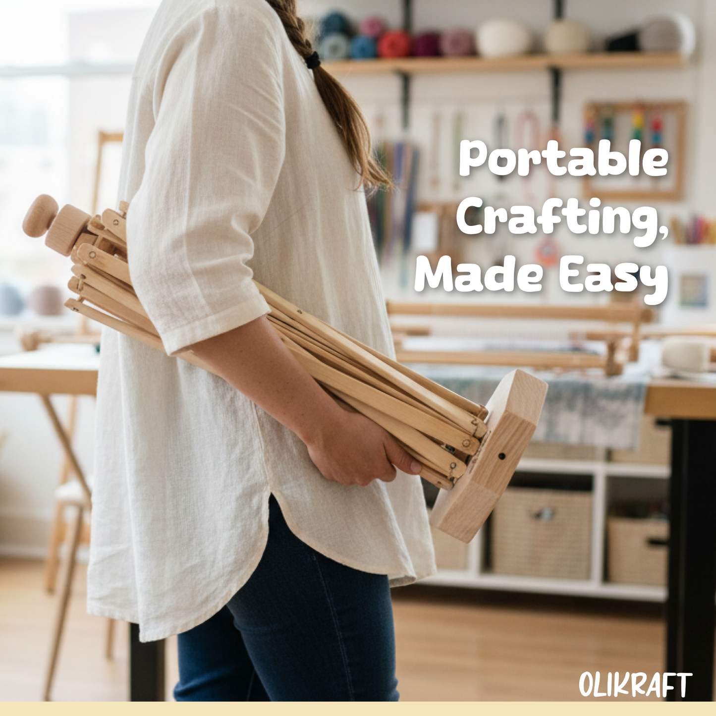 Olikraft Wooden Yarn Swift