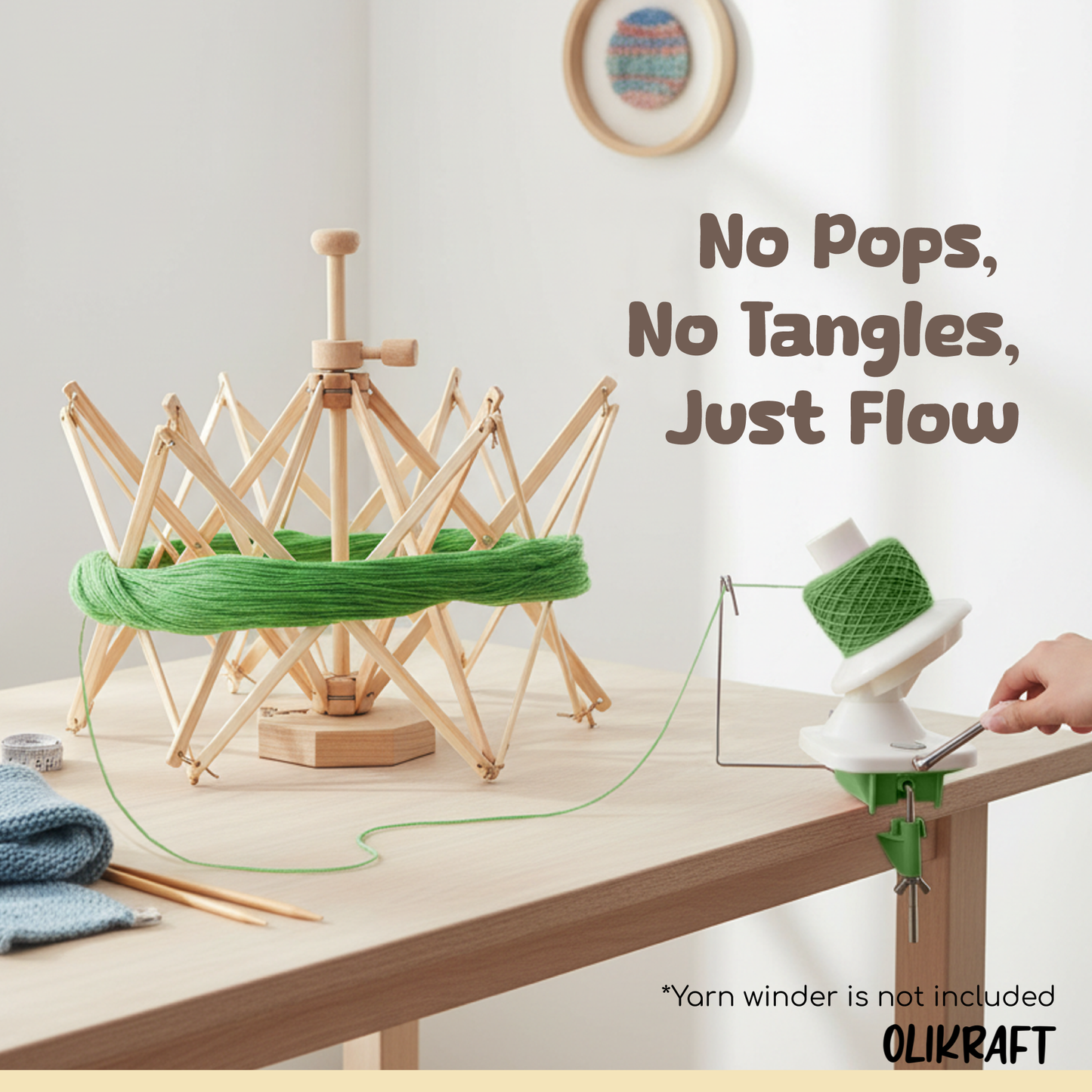 Olikraft Wooden Yarn Swift