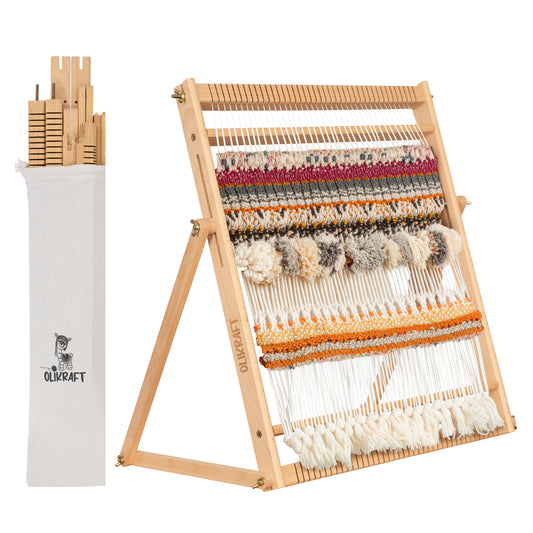 Olikraft Table Weaving Loom - Tapestry Loom for Tapestry Weaving