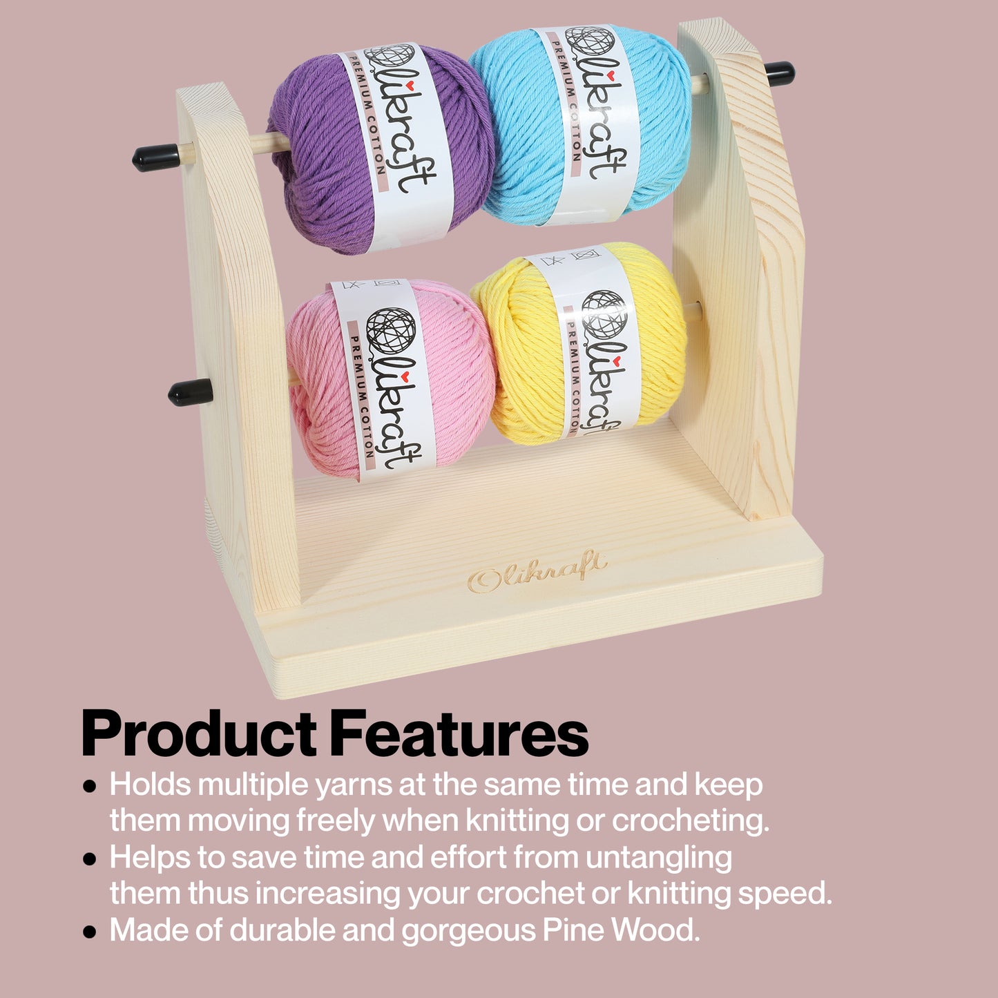 Olikraft Double Revolving Yarn Holder