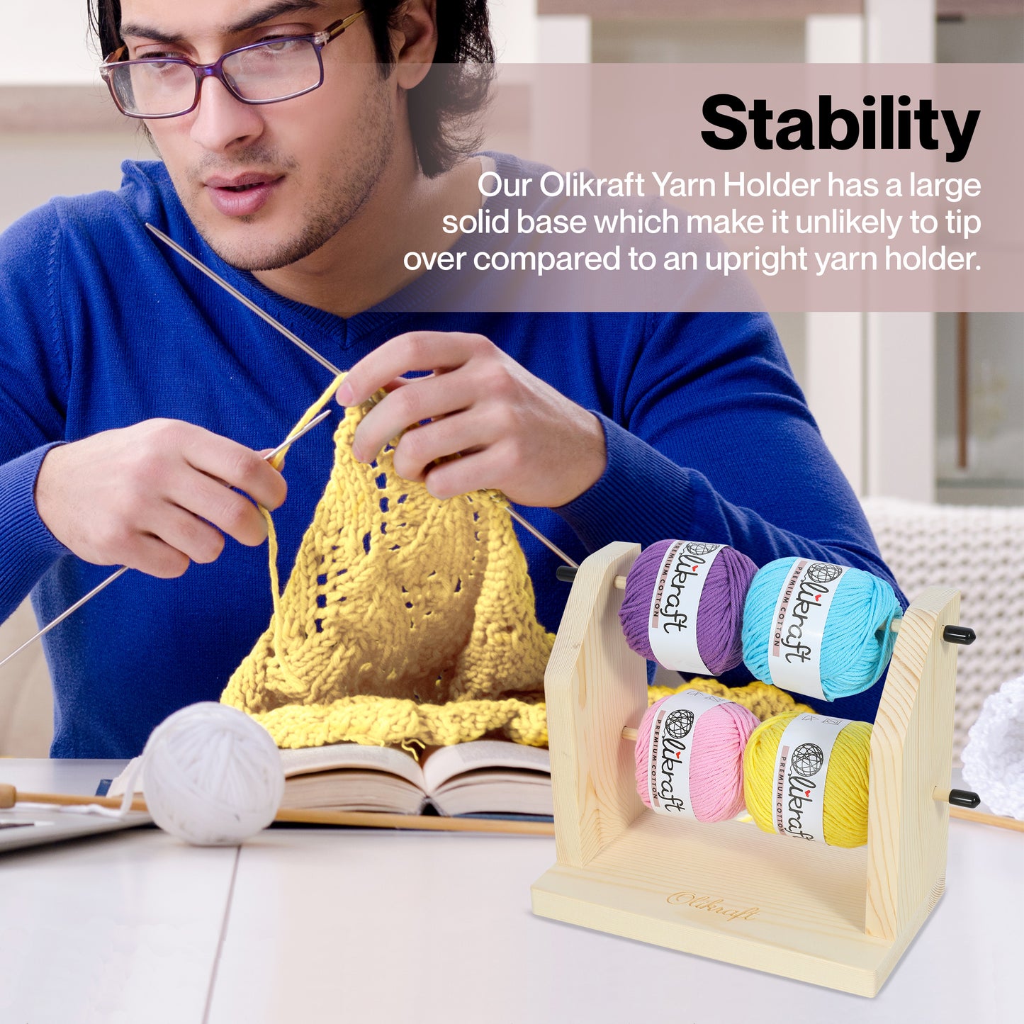 Olikraft Double Revolving Yarn Holder