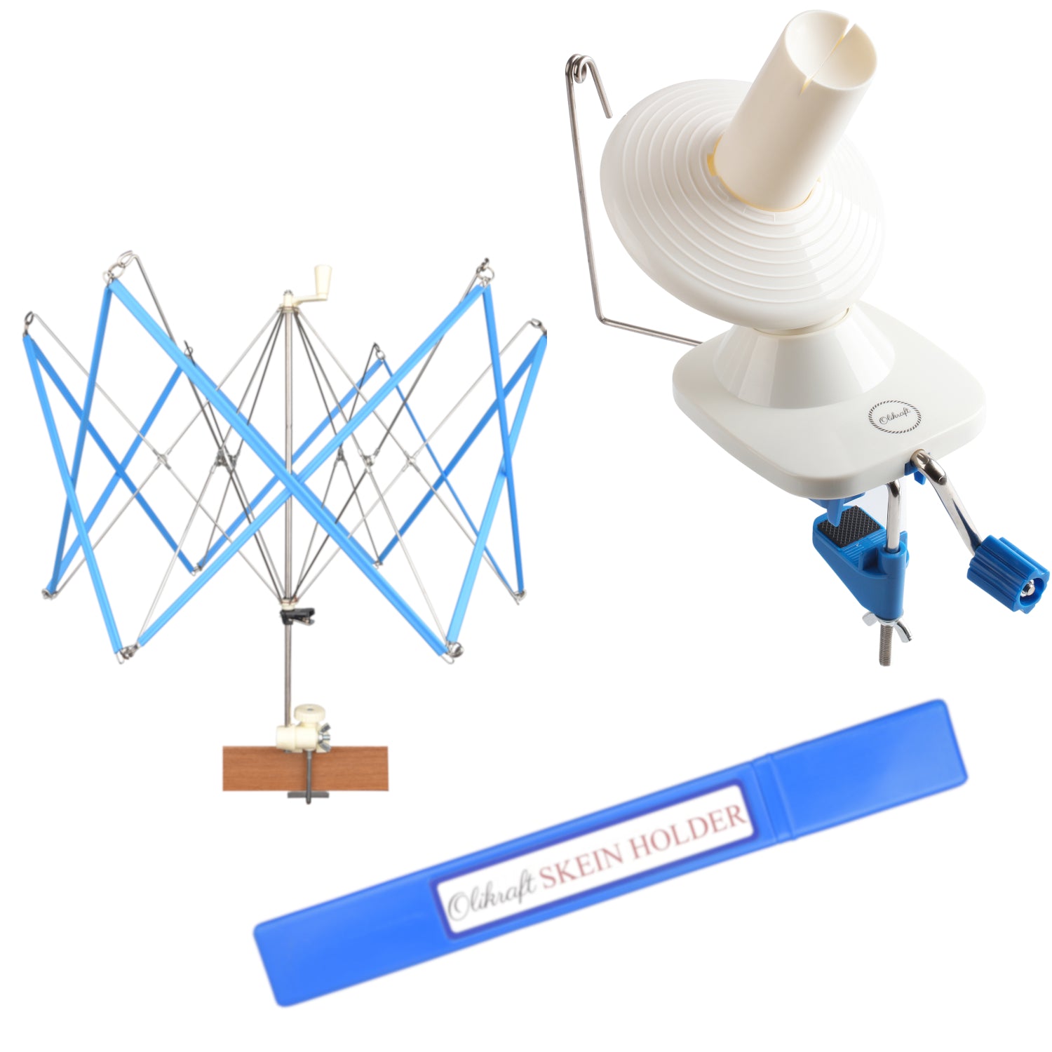 Yarn Winder (with Umbrella Swift) Set - Olikraft