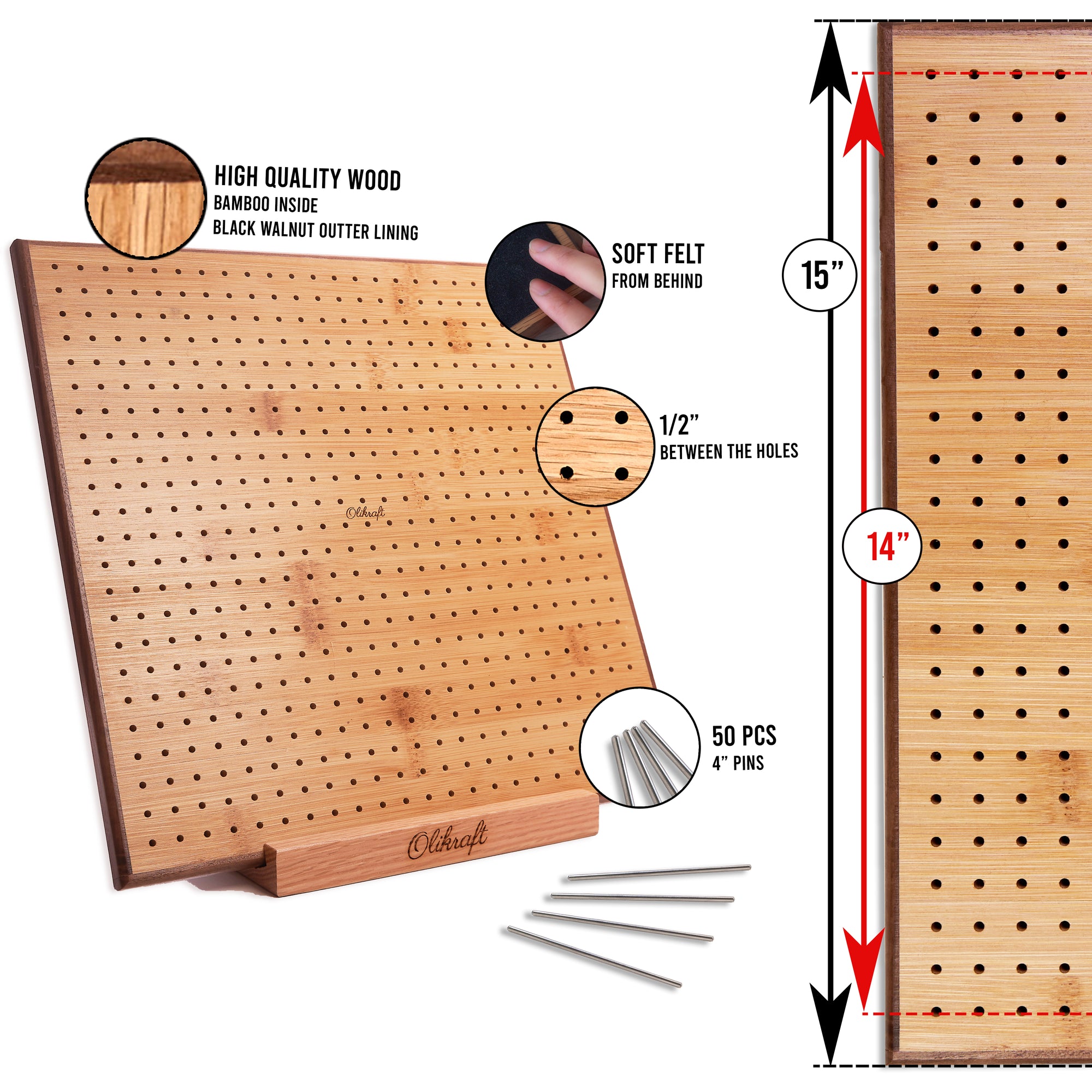 Olikraft Handcraft Wooden Blocking Board